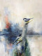 Beautiful Bird Painting With Abstract 06 (ART-1522-101898) - Handpainted Art Painting - 18 in X 24in
