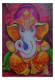 Ganesha Oil Pastel Painting (ART-15473-101922) - Handpainted Art Painting - 28 in X 32in