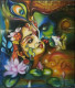 Radha Krishna (ART-15484-101944) - Handpainted Art Painting - 24 in X 30in