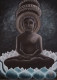 “Peaceful Meditating Jain Tirthankar On Lotus Painting” (ART-8067-101930) - Handpainted Art Painting - 9in X 12in