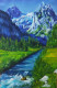 Swiss Beauty (ART-1304-101964) - Handpainted Art Painting - 12in X 20in