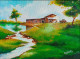 Landscape (ART-15517-102008) - Handpainted Art Painting - 18in X 13in