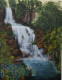 The Waterfall (ART-15524-102083) - Handpainted Art Painting - 14in X 18in