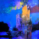 Visit (ART-15533-102095) - Handpainted Art Painting - 24in X 24in