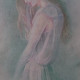 The Girl (ART-15604-102488) - Handpainted Art Painting - 15in X 20in