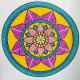 Contrasting Colors (ART-15599-102440) - Handpainted Art Painting - 10in X 10in
