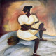 Beautiful Lady (ART-15626-102591) - Handpainted Art Painting - 24in X 36in