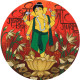 Vinayaka (ART-3324-102621) - Handpainted Art Painting - 29in X 29in