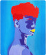 HIM (ART-15625-102597) - Handpainted Art Painting - 10in X 12in