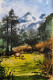 Green Land (PRT-7901-102678) - Canvas Art Print - 8in X 12in