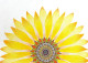 Sunflower Serenity Mandala (ART-15669-102828) - Handpainted Art Painting - 16in X 11in