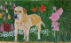 The Labrador (ART-2419-102926) - Handpainted Art Painting - 14in X 9in