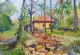 Landscape Kokan (ART-8343-102922) - Handpainted Art Painting - 18in X 12in