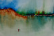Impressionism Landscape Abstract, 18x12 In, Watercolor On Paper -156 (ART-15639-102771) - Handpainted Art Painting - 18in X 12in