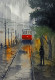The Train (ART-398-102964) - Handpainted Art Painting - 8in X 11in