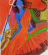 The Devi Durga (ART-2419-103026) - Handpainted Art Painting - 9in X 10in