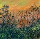 Sunset (ART-8841-103068) - Handpainted Art Painting - 11in X 11in