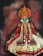 Kathakali (ART-15737-103088) - Handpainted Art Painting - 14in X 18in