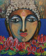 Buddha (Lotus Pond) (PRT-8079-103089) - Canvas Art Print - 20in X 24in
