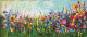 Abstract Flower Painting (ART-6706-103149) - Handpainted Art Painting - 72in X 30in