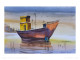 "Harmony On The Horizon" (ART-7389-103163) - Handpainted Art Painting - 14in X 9in