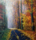 Road Kissed (ART-5868-103434) - Handpainted Art Painting - 33in X 36in