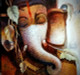 GANAPATI (ART-15797-103491) - Handpainted Art Painting - 10in X 12in