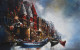 BANARAS GHAT (ART-15797-103564) - Handpainted Art Painting - 60in X 48in