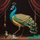 Peacock90 (PRT-9087-103666) - Canvas Art Print - 24in X 24in