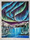 Northern Lights (ART-8077-103747) - Handpainted Art Painting - 16in X 21in