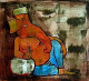 Lord Ganesha (ART-8091-103834) - Handpainted Art Painting - 22in X 20in