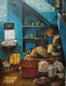 Home (ART-7901-103870) - Handpainted Art Painting - 30in X 40in