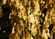 Golden Black Abstract (PRT_1059) - Framed Canvas Art Print - 21in X 15in