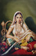 Indian Lady 2 (FR_1523_61606) - Framed Handmade Painting - 23in X 36in