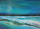 Abstract Seascape (ART-15887-103909) - Handpainted Art Painting - 20in X 16in