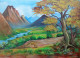 Hills And Lakes (PRT-15898-103979) - Canvas Art Print - 36in X 26in