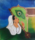 Saint Meerabai (ART-15048-104049) - Handpainted Art Painting - 12in X 14in