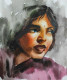 Girl (ART-7901-104169) - Handpainted Art Painting - 10in X 11in