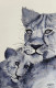 Motherly Love (ART-8183-104221) - Handpainted Art Painting - 10in X 14in
