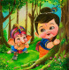 Hide And Seek (PRT-15908-104308) - Canvas Art Print - 18in X 18in