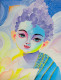Baby Buddha (ART-15908-104341) - Handpainted Art Painting - 18in X 24in