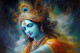 Krishna 12 (PRT-7809-104476) - Canvas Art Print - 12in X 8in