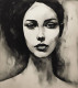 BW Woman (PRT-8991-104696) - Canvas Art Print - 53in X 60in