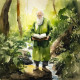 Botanist 4 (PRT-8991-104686) - Canvas Art Print - 60in X 60in