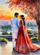 Indian Couple 17 (PRT-8991-104612) - Canvas Art Print - 43in X 60in