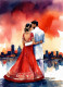 Indian Couple 8 (PRT-8991-104587) - Canvas Art Print - 43in X 60in