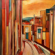 City Abstract (PRT-8991-104704) - Canvas Art Print - 60in X 60in