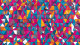 Kaleidoscopic Origami Mosaic (PRT-8907-104821) - Canvas Art Print - 24in X 13in
