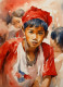 Indonesia (PRT-8991-104795) - Canvas Art Print - 43in X 60in