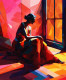 Modern Woman 55 (PRT-8991-104904) - Canvas Art Print - 49in X 60in